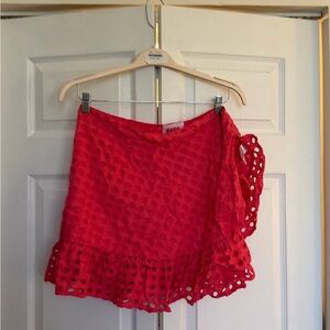 Solid & Striped Pink Eyelet Pareo